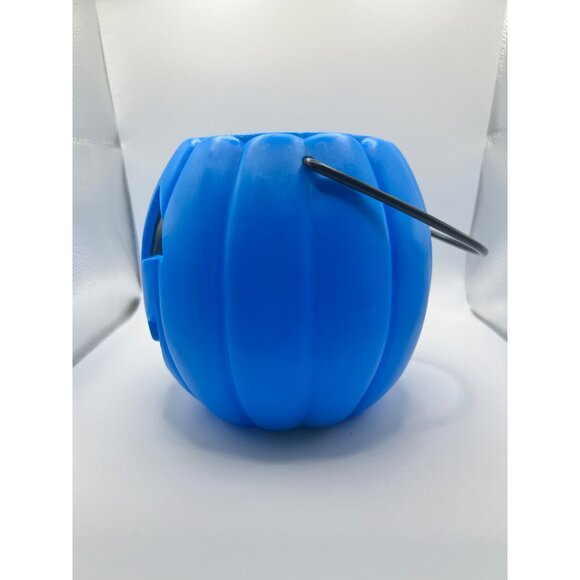 VTG Rare Lisa Frank Halloween Jack-O-Lantern Blue Plastic Pumpkin Pail Bucket - Picture 5 of 11